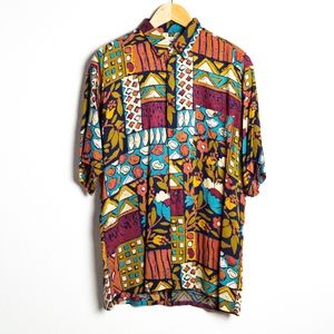 Vintage Burma Bibas "Silk" Rayon Shirt